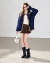 navy high-end cardigan RI1656