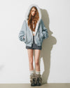 【reversible】reversible blue and far jacket RI1661