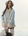 【reversible】 boa far mood blue jacket RI1654