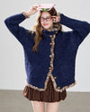 navy high-end cardigan RI1656