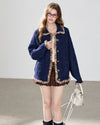 navy high-end cardigan RI1656