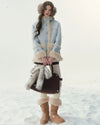 【reversible】 boa far mood blue jacket RI1654