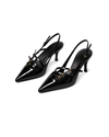 girly black mule RI1387