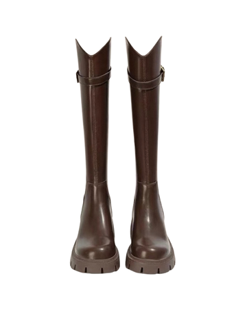 long chic brown boots RI1495