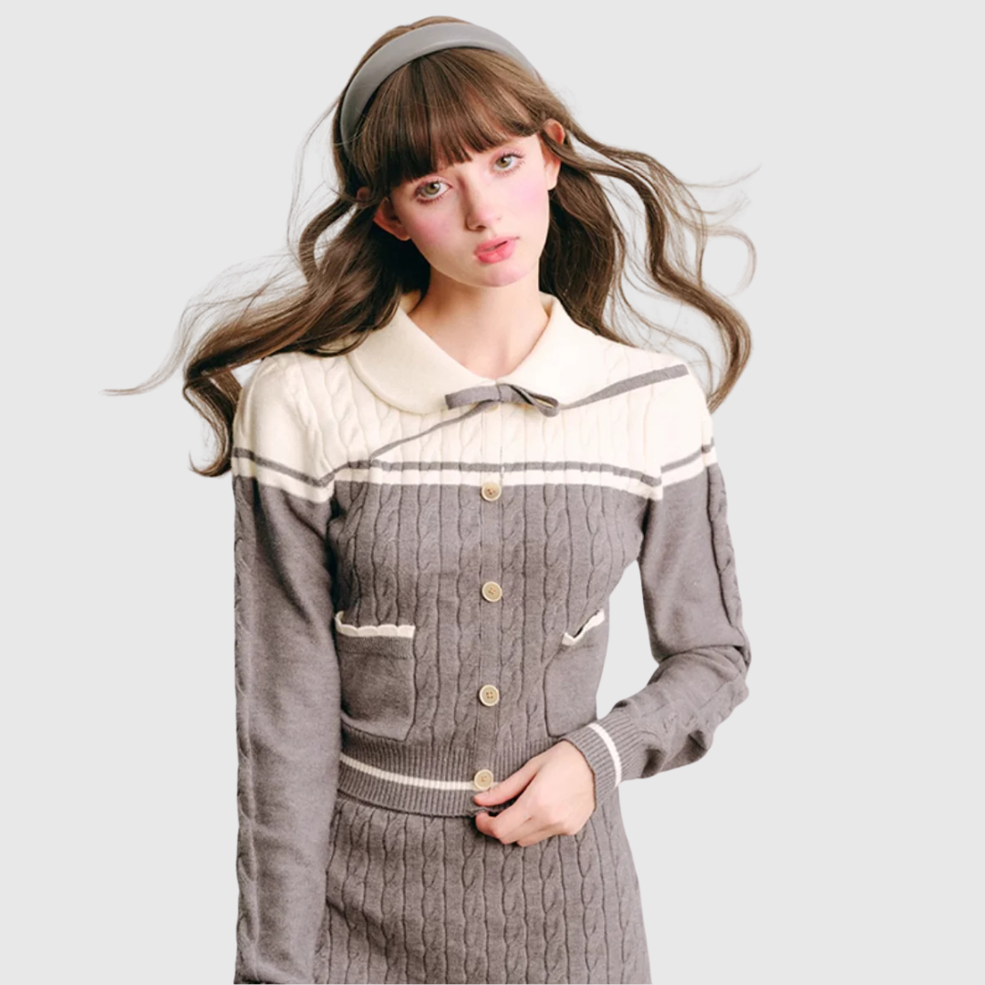 ribbon gray separate tops RI1053